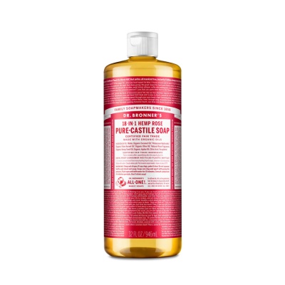 Dr Bronners Rose Castile Liquid Soap 946ml